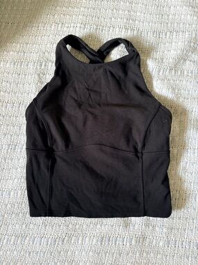 Lululemon Black Women's High-Neck Cross-Back Tank Top